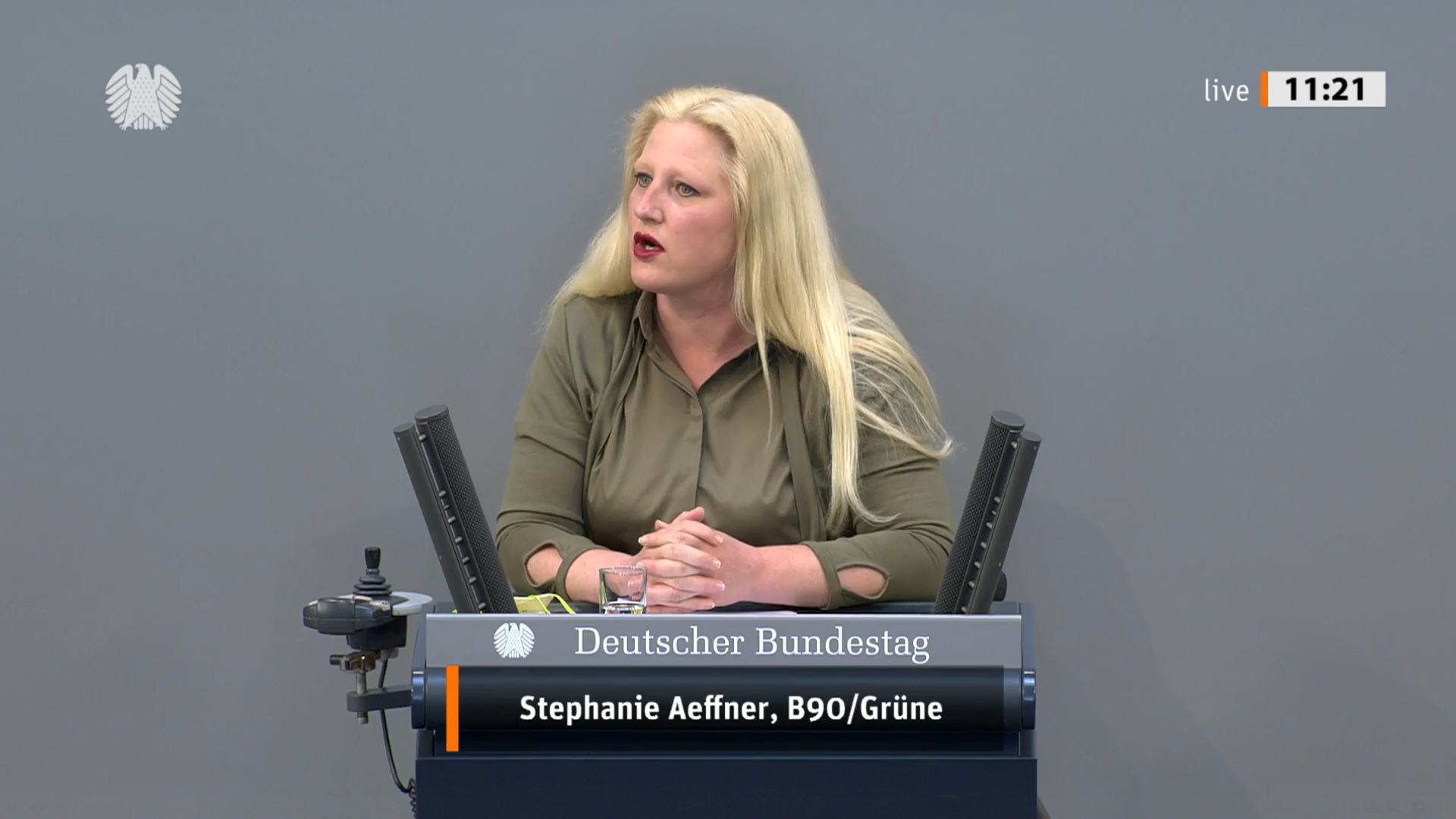 Stephanie Aeffner bei Rede zur Haushaltsdebatte im Bundestag
